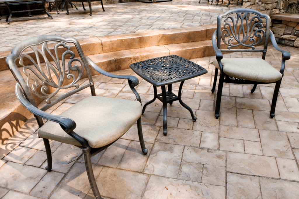 stamped Bradenton concrete patio